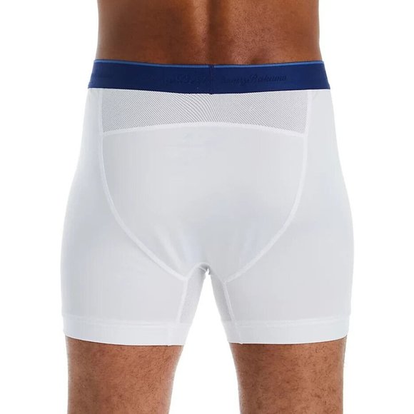 2 Pack Tommy Bahama Mesh Tech Boxer Briefs Underwear $58 Navy Stripes & White - Picture 6 of 16